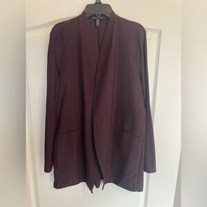 Eileen Fisher Tencel Lyocell blend open-front cardigan